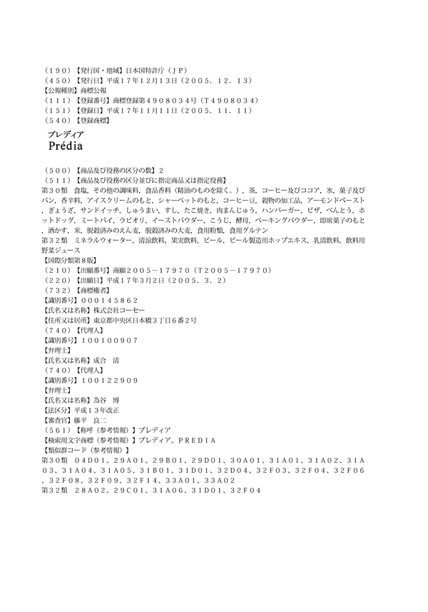 プレディア＼Ｐｒ&eacute;ｄｉａ