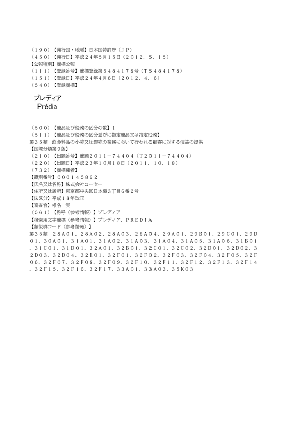 プレディア＼Ｐｒ&eacute;ｄｉａ