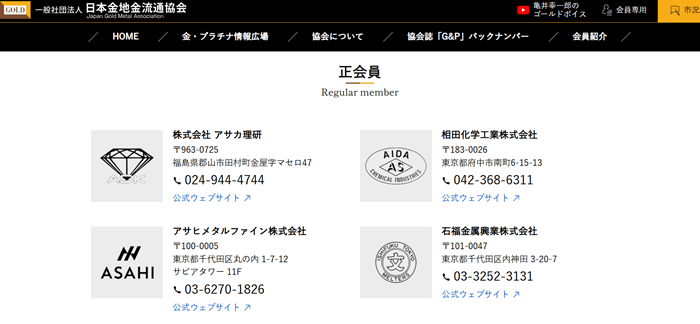 金地金流通協会