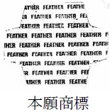 ローマ字を地模様にした商標