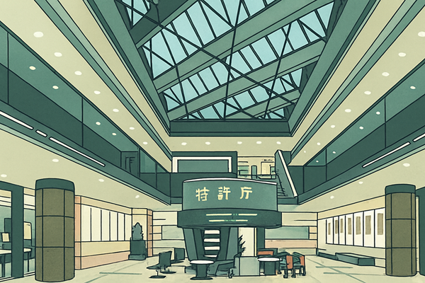 特許庁の出願窓口に提出