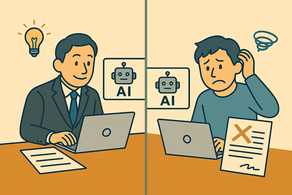 AIを使う人が専門知識をもたないのでは無理