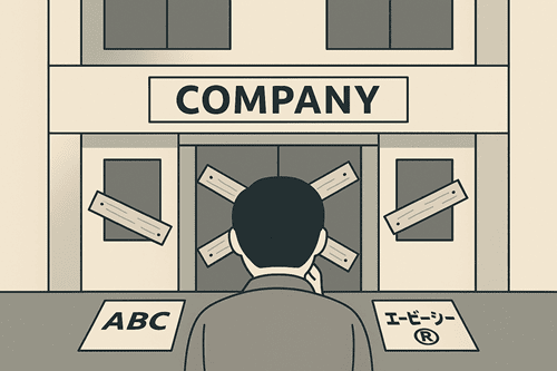 商標権者の会社が存在しない