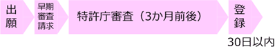 早期審査の商標登録の期間