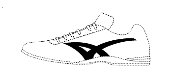 運動靴の位置商標