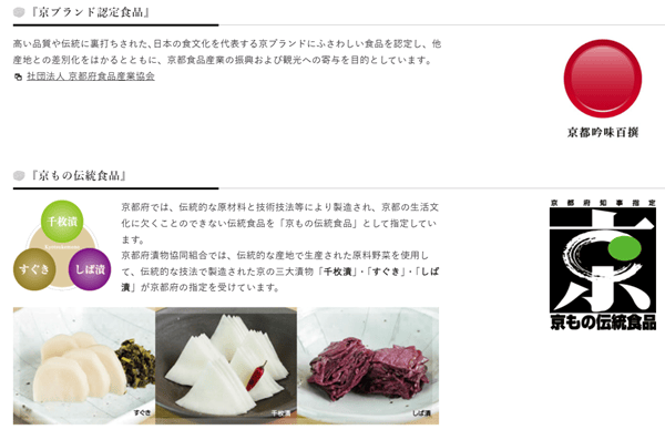 京都府漬物協同組合の取り組み